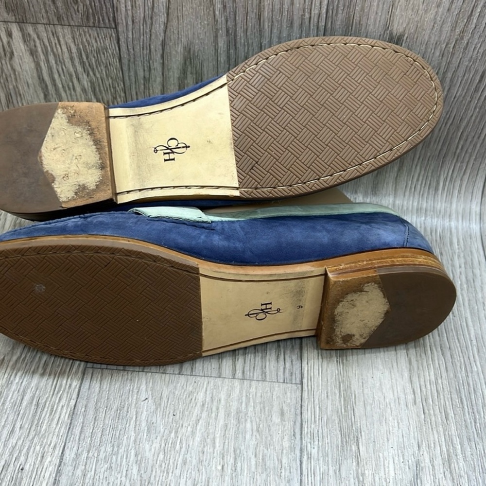 Cole Haan Navy and Light Green Loafers - Picture 8 of 10